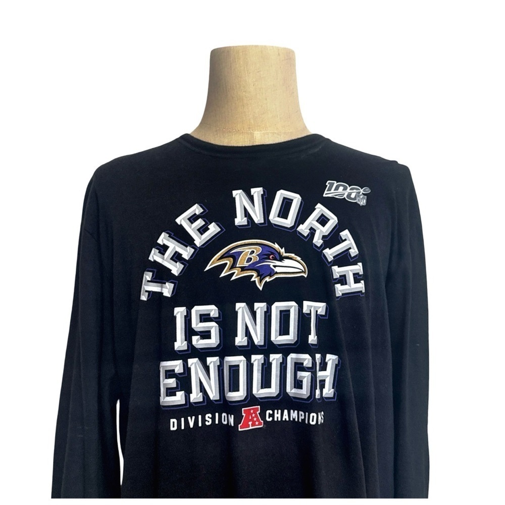 Fanatics Baltimore Ravens Long-Sleeve T-Shirt. Black, Purple, Gold. X-Large - Picture 7 of 9